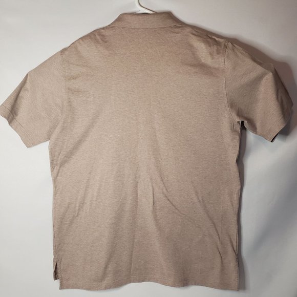 Peter Millar Beige Short Sleeve Golf Polo Large - Picture 3 of 4